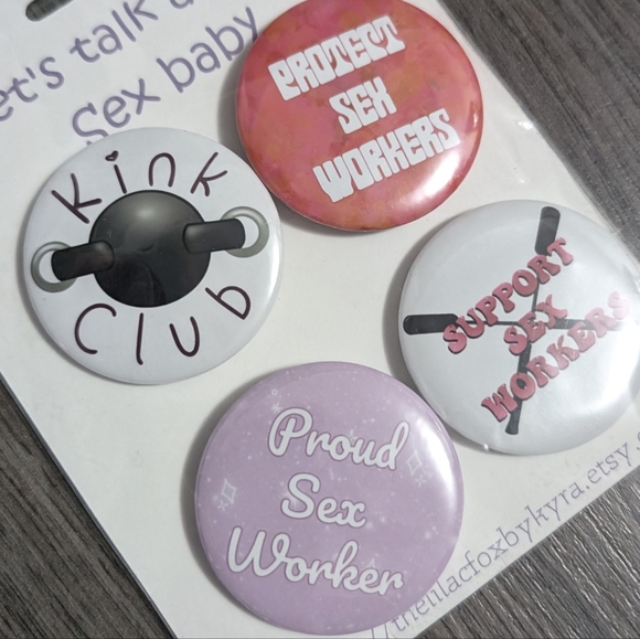 The Lilac Fox Sex Positive Button Pack - Picture 3 of 4